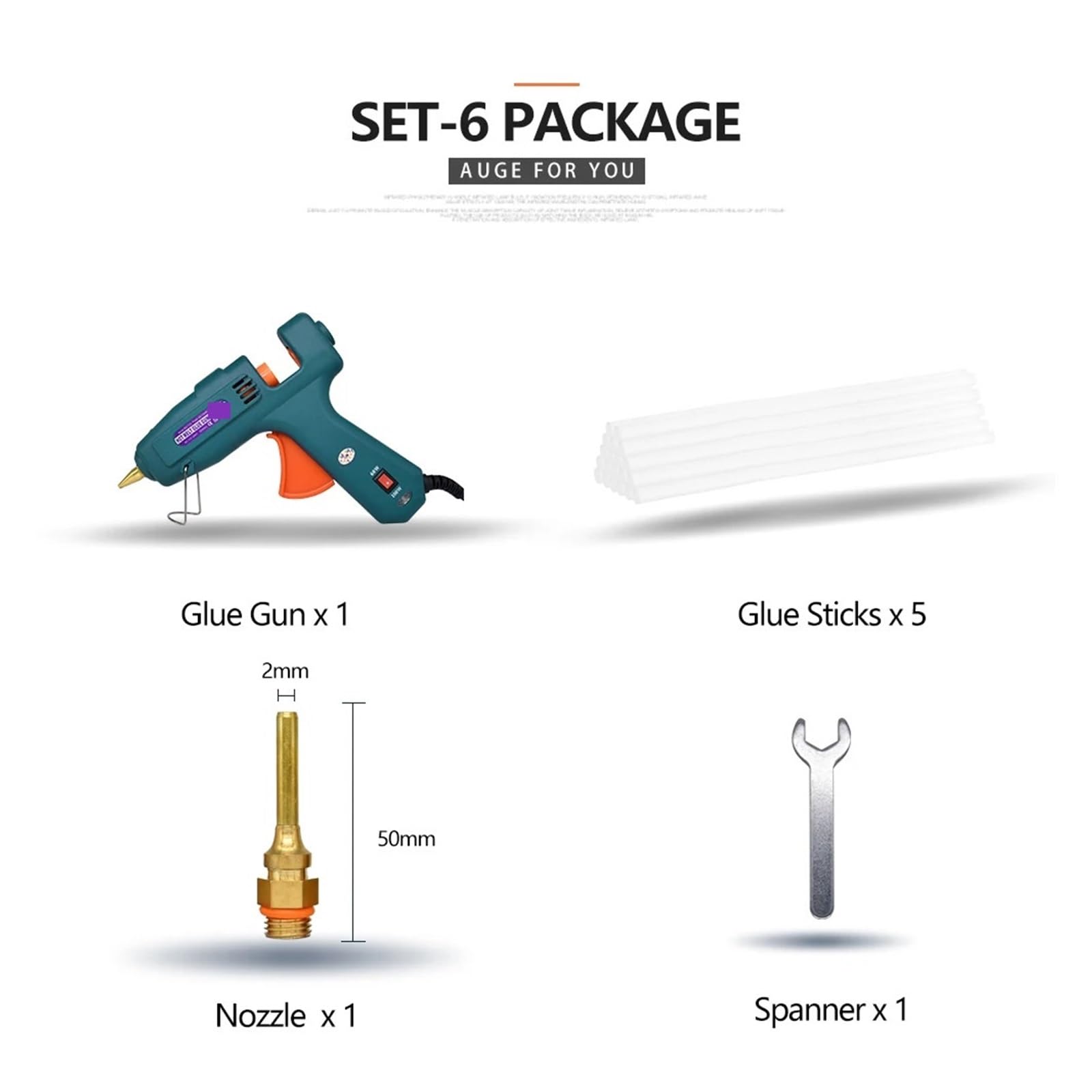 Pistola de pegamento para derretir, para manualidades, reparaciones rápidas en el hogar Pistola de Pegamento Caliente 60/100W Doble potencia pistola de pegamento de fusión de alta temperatura for el h