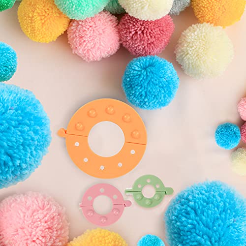 Curtzy Kit per Pom Pom Maker Plastica con Forbici
