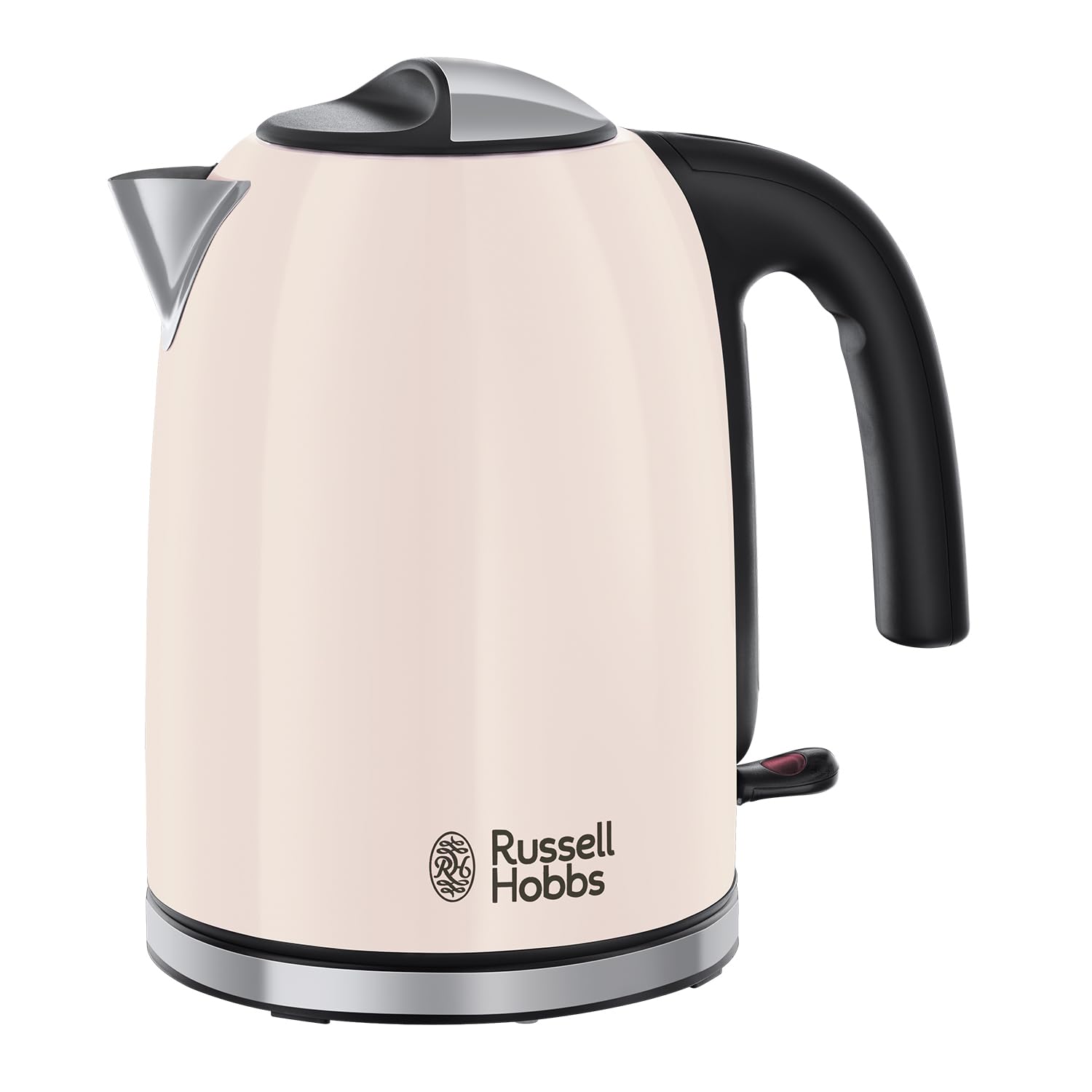 Russell Hobbs Electric Kettle [1.7L, 3000W, Stainless Steel] Classics Jasmine (removable Anti-scale filter, 360° base, Boil just Enough, Perfect pour spout, external water level indicator) 28510