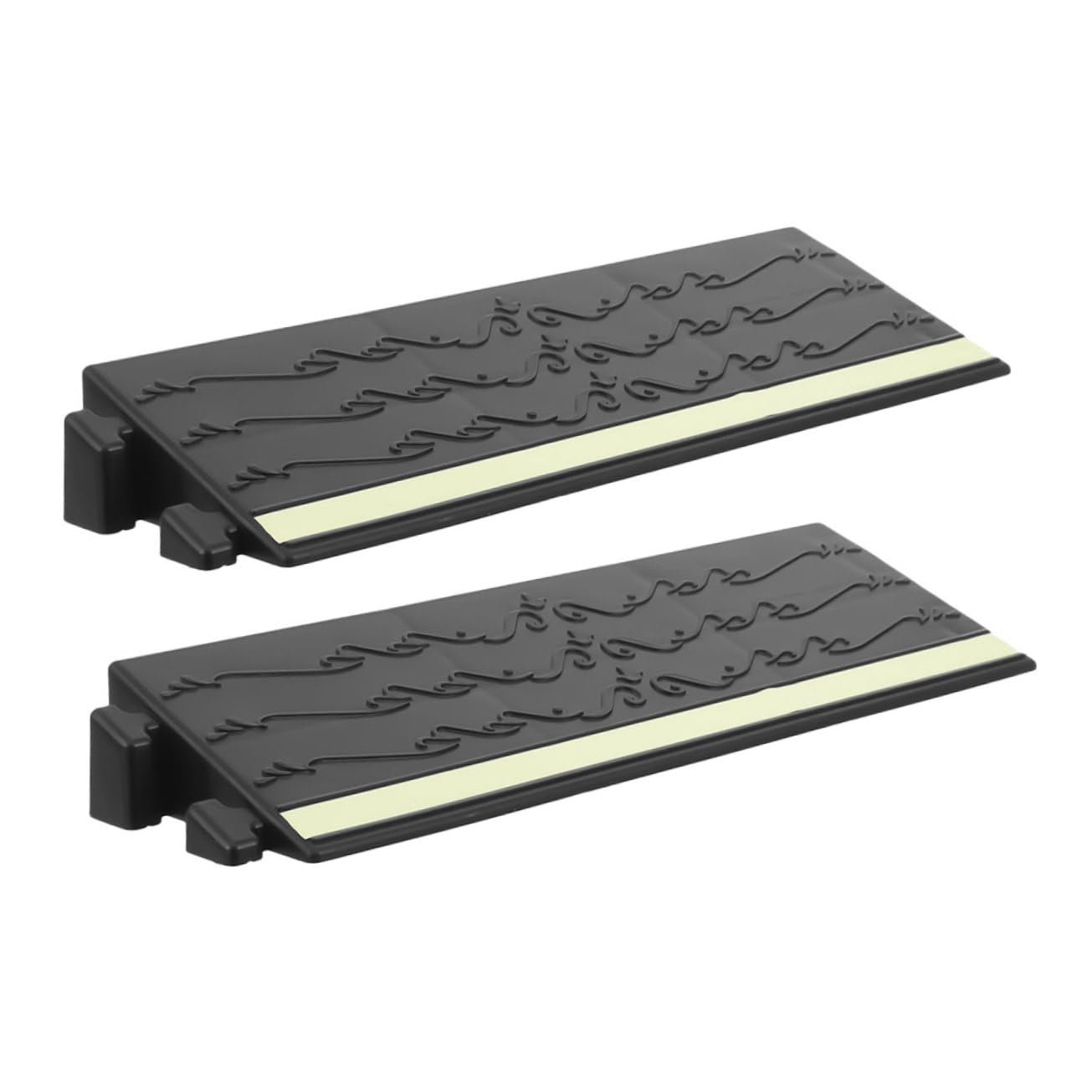 MAGICLULU 2 Pack Glow-in-The-Dark Climbing Mat Universal Wheelchair Ramps for Robotic Cleaners Doorways Indoor Steps