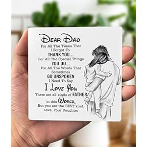 Gifts for dad from daughter wood plaque gift dear dad i love youplaque with wooden stand meaningful wood sign plaque gift for dad dear dad  urban country home decor