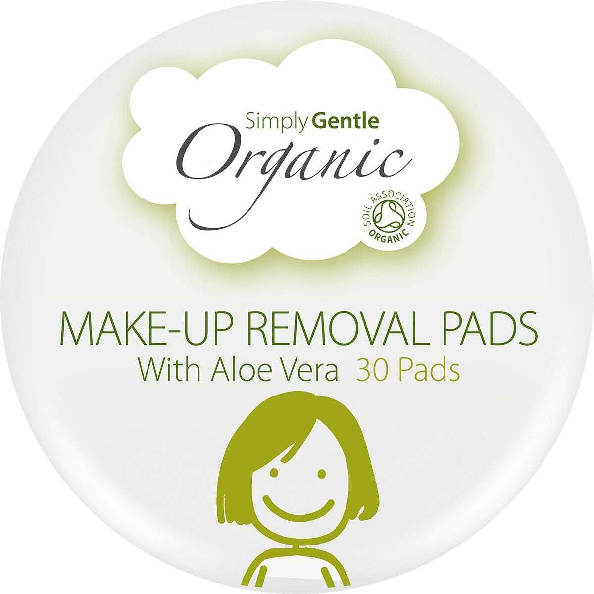 Simply Gentle Organic Cotton Facial Cleansing - Pack of 30 Pads