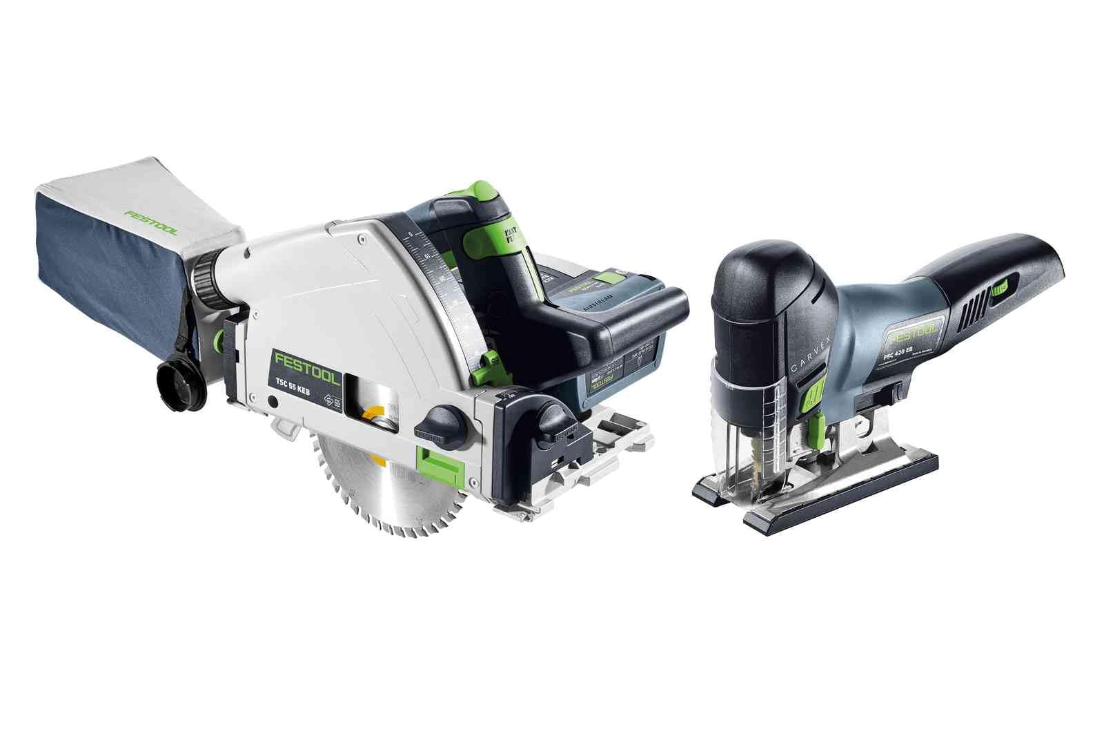 Festool Kit Combo Scie Plongeante TSC 55 K & Scie Sauteuse PSC 420