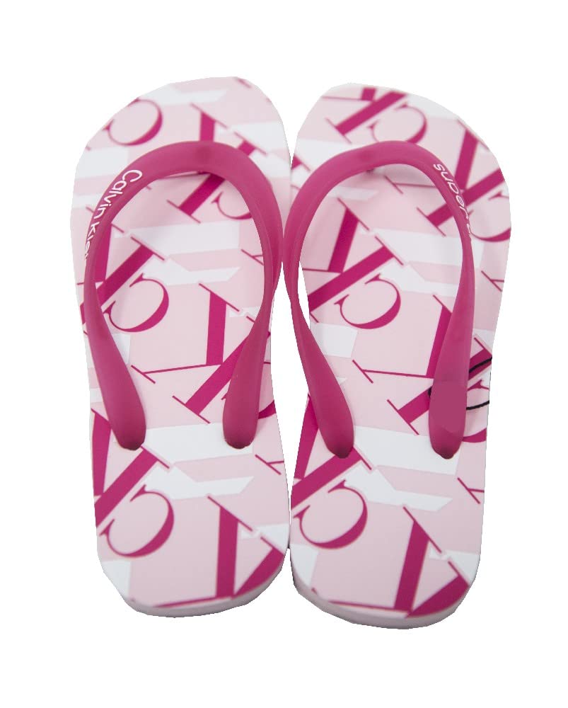 Calvin Klein Jeans Chanclas mujer CK chanclas playa o piscina articulo ZW0ZW01790 EO/AOP SANDAL, TN9 Pearly Pink, 40