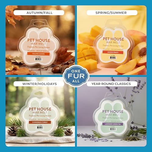 Image of Pet House Lavender Green Tea, Fresh Citrus Scented Wax Melts - Long-Lasting Plant Based Summer Wax Melts Pet Friendly Pack of 2