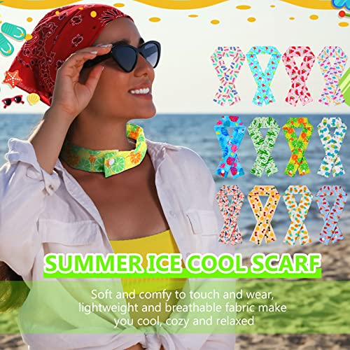 Image of Geyoga Cooling Neck Wraps Cooling Scarf Wrap Bandanas for Summer Women Men Walking Riding Outdoor