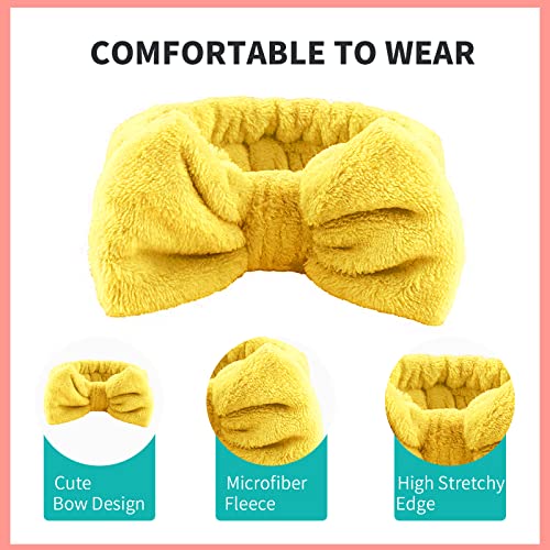 WSYUB Spa Headband, Makeup Headband for Washing Face, Bow Headbands for Women, Skincare Headbands - Image 6