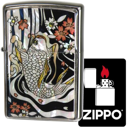 Zippo encendedor de aceite con adhesivo especial y marco plateado