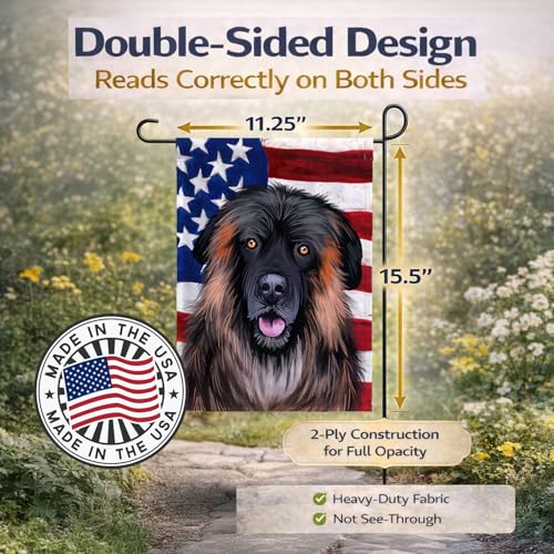 Estrela Mountain Dog American Flag drapeau jardin décoration extérieure multicolore