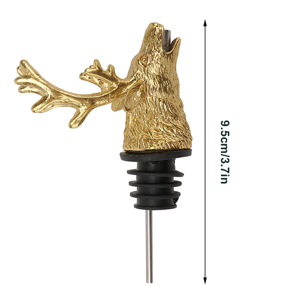 Tappo per bottiglia di vino con cervo, regalo vintage brand per product_type, compleanno, addio al celibato in bronzo, accessori per vino
