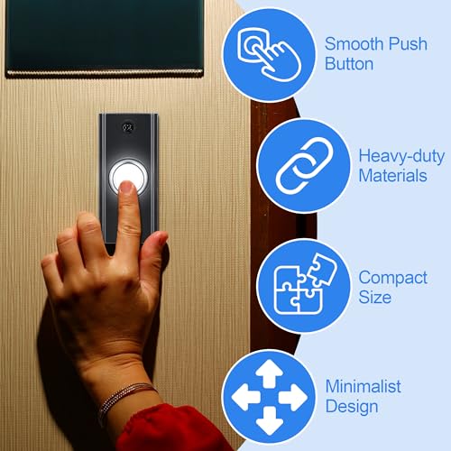 Dreyoo DREYOO-PUSH BUTTON-0951 Lighted Metal Doorbell Push Button thumb #4