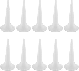 WHYHKJ 10PCS Caulking Nozzle Cones Nozzles Caulking Nozzle Tips Replacement for Sausage Caulking Caulk Applicator Tool, Reusable Caulk Nozzle Applicator, Durable Epoxy Piston Caulk Cap Replacement