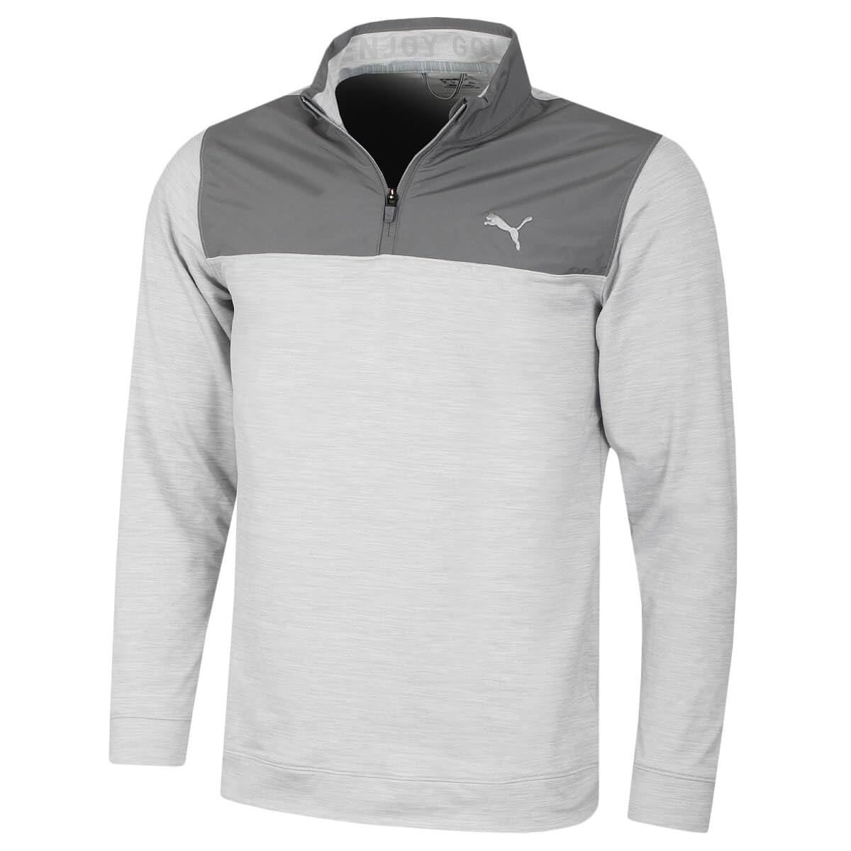 Puma Men's Quiet Shade/High Rise Heather Golf Cloudspun Sweater - S