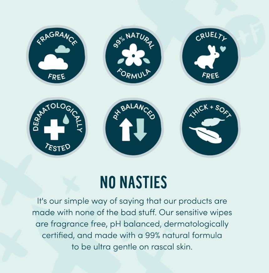 Miniatura 7 de Rascal + Friends - Toallitas para bebés sensibles (648)