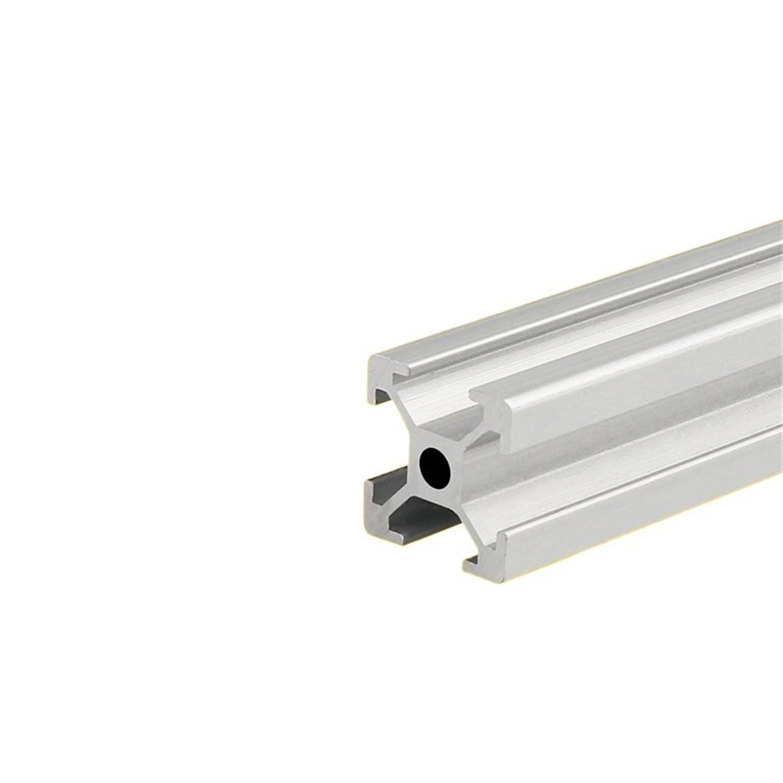 GTPBAO Profilo estruso in alluminio 1515, foro da 3,3 mm, standard europeo, anodizzato argento, tubo quadrato 15x15 mm for ripiani espositivi for stampanti 3D Binario estruso(800mm)