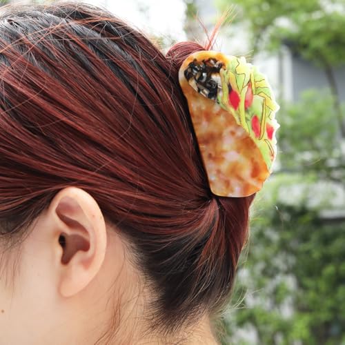 Personalized Acetate Taco Novelty Hair Claw Clip 1 Piece