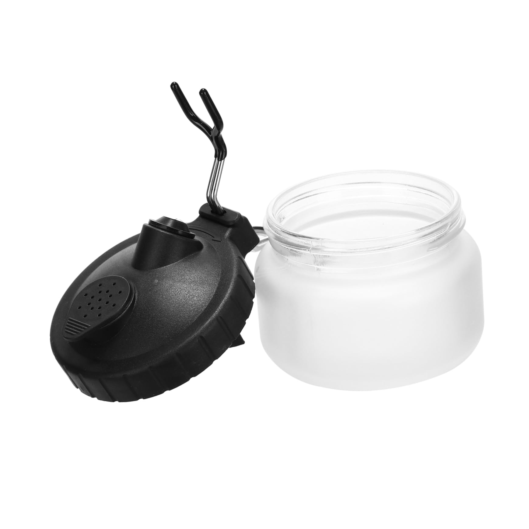 Housoutil 1pc Professional Multi Functional Spray Pen with Holder Air Brush Cleaning Pot for Art Supplies and Accessories