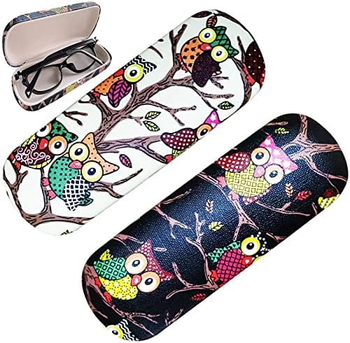 4x Denim Brillenetuis Mit Karabiner - Stylische Hartschalen-Brillentaschen Für Unterwegs In Trendfarben