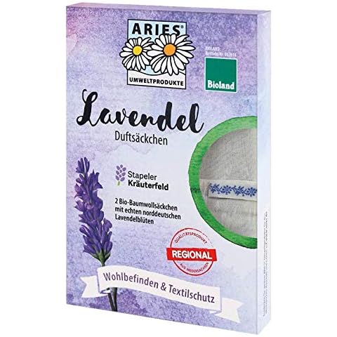 ARIES AU009 Lavendel Duftsäckchen aus Bio-Baumwolle und Bioland-Lavendelblüten aus Niedersachsen Cover