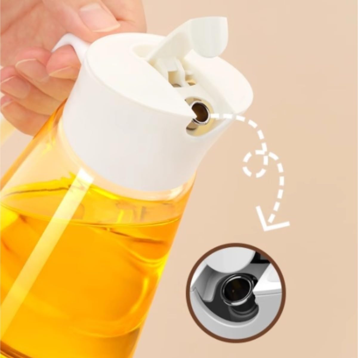 Dispenser per Salsa di Soia Cucina Domestica Apertura E Chiusura Automatica Bottiglia Di Olio Salsa Di Soia Aceto Pentola Set Da 3 Pezzi Contenitore Dell'olio