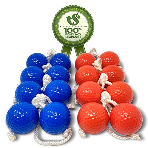 Kayco Outlet - Tournament Quality Ladder Balls Replacement – 8 Pack - for Outdoor Ladderball Toss and Golf Game Set 14.75