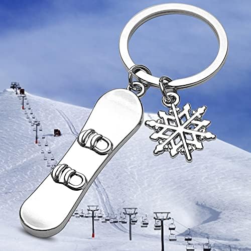 ARFUKA Keyring Snowboard Pendant Keychain Metal Key Ring Charm Jewellery Christmas Birthday Gift Keyrings Key Chain Key Ring Holder for Men and Women - Image 5