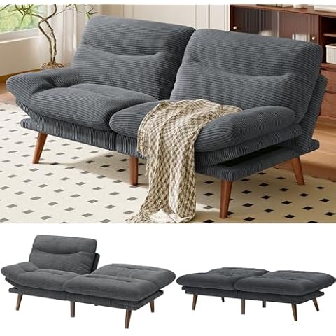 AMADA HOMEFURNISHING Vintage Futon Sofa Bed Cover
