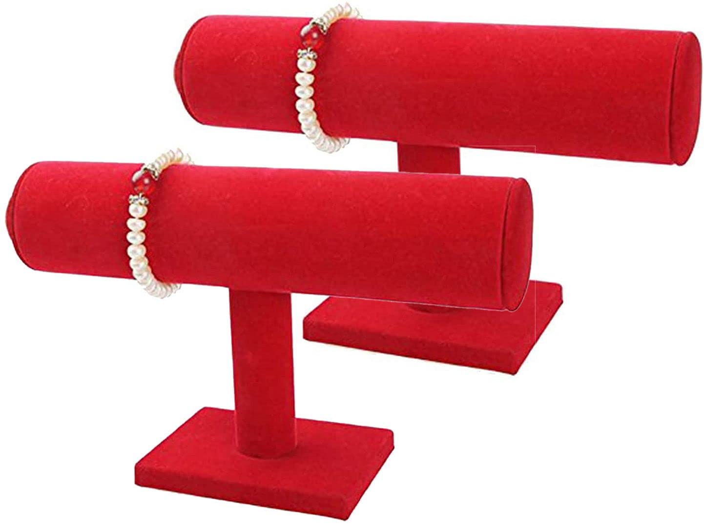 ChezMax Necklace Jewelry Display Jewelry Stand Hovering T-Bar Bracelet Holder for Home Organization