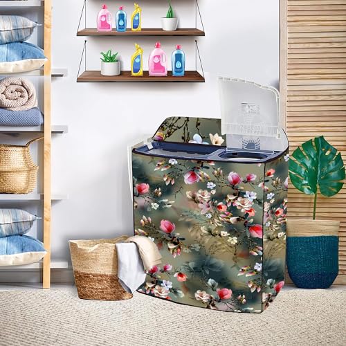 Image of Washing Machine Cover Compatible for LG Semi-Automatic 7KG (P7010NBAW) (Green)