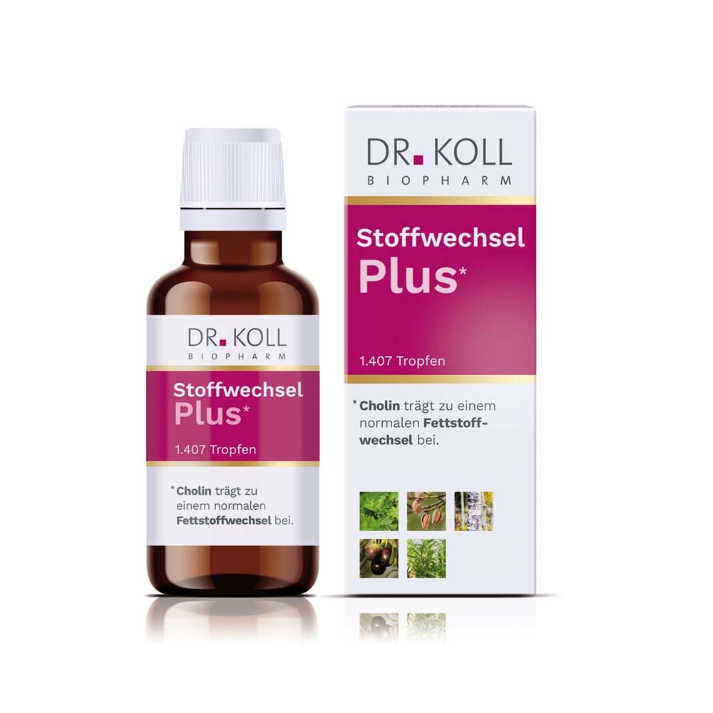 Dr. Koll Stoffwechsel Plus - Nahrungsergänzungsmittel mit Cholin, Glycerolkomplettextrakten und Vitaminen, 50 ml
