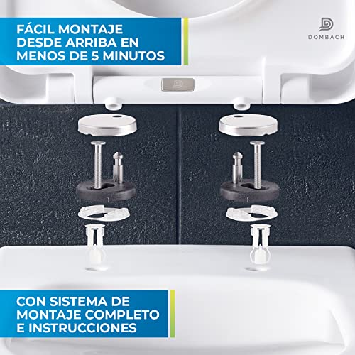 Tapa WC universal cuadrada Lamera de duroplástico blanco 4