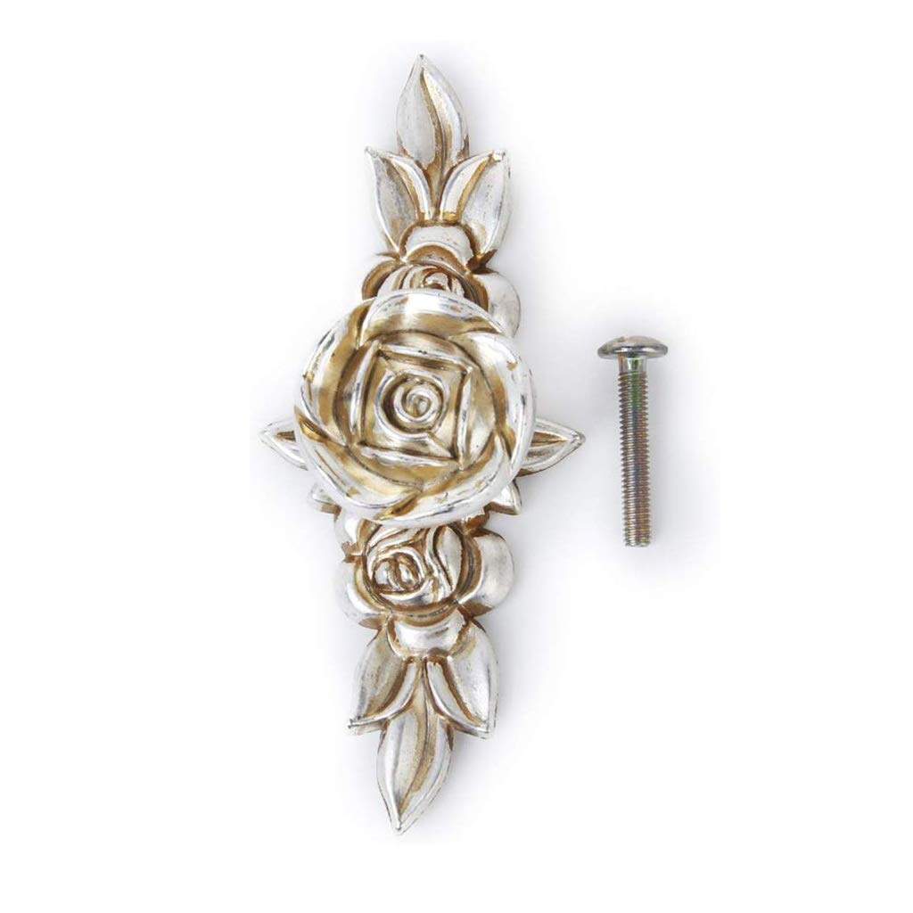 Poignées Vintage Cuisine en Céramique Rose Fleur pour Armoire et Commode