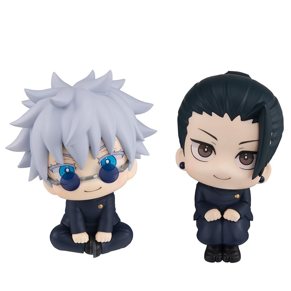 2Pcs Satoru Gojo/Suguru Geto Figura Estatua 9.94 Pulgadas Dibujos Animados Modelo Juguete Colección Adornos Regalo