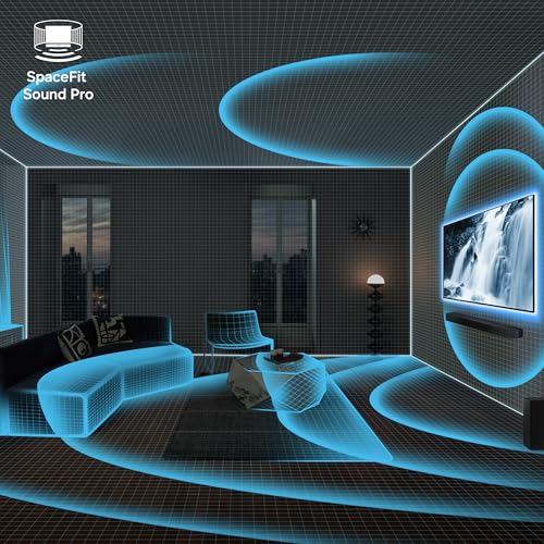 Image of Samsung 320 W True 3.1.2ch Soundbar with Dolby Audio | Q-Symphony | Center, Up-Firing Speakers | HDMI eARC | Optical in | Bluetooth 5.3 | Wireless Subwoofer (HW-Q600H /XL, Titan Black)