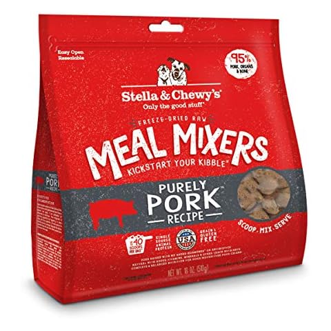 Stella & Chewy’s Freeze Dried Raw Purely Pork Meal Mixer – Dog Food Topper Cover