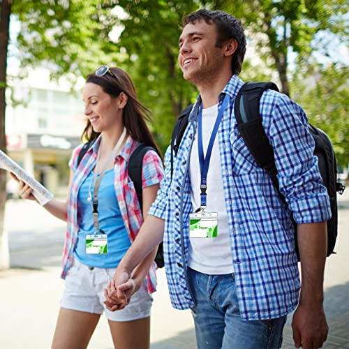 Segus 10 Stück Schlüsselband mit Ketten Verschlüsse Abnehmbar, Umhängeband für Schlüssel Ausweishülle Kartenhüllen Namensschilder, Zehn Gemischter Satz für Büro Schule Unternehmen, Farbiges Nackenband
