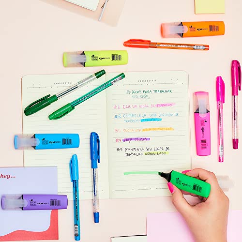 Pincel Marca Texto Neon Fever 6 Cores Jocar Office