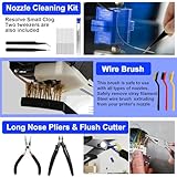 105 PCS 3D Printer Tools Kit, 3D Printing Accessories with Cleaning Tool, Deburring Tool, Pliers,Cutting Mat,Tweezers,Ruler and Other 3D Printing Accessories for Finishing, 3D Print Removing, Cleaning - Image 4