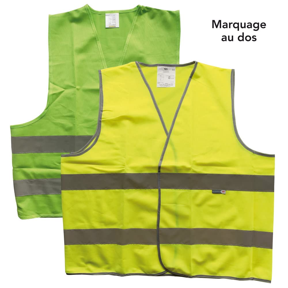 Signalétique.biz France LOT DE 1 GILET GUIDE-FILE ET 1 GILET SERRE-FILE (1xWGILET_GF + 1xWGILET_SF) -
