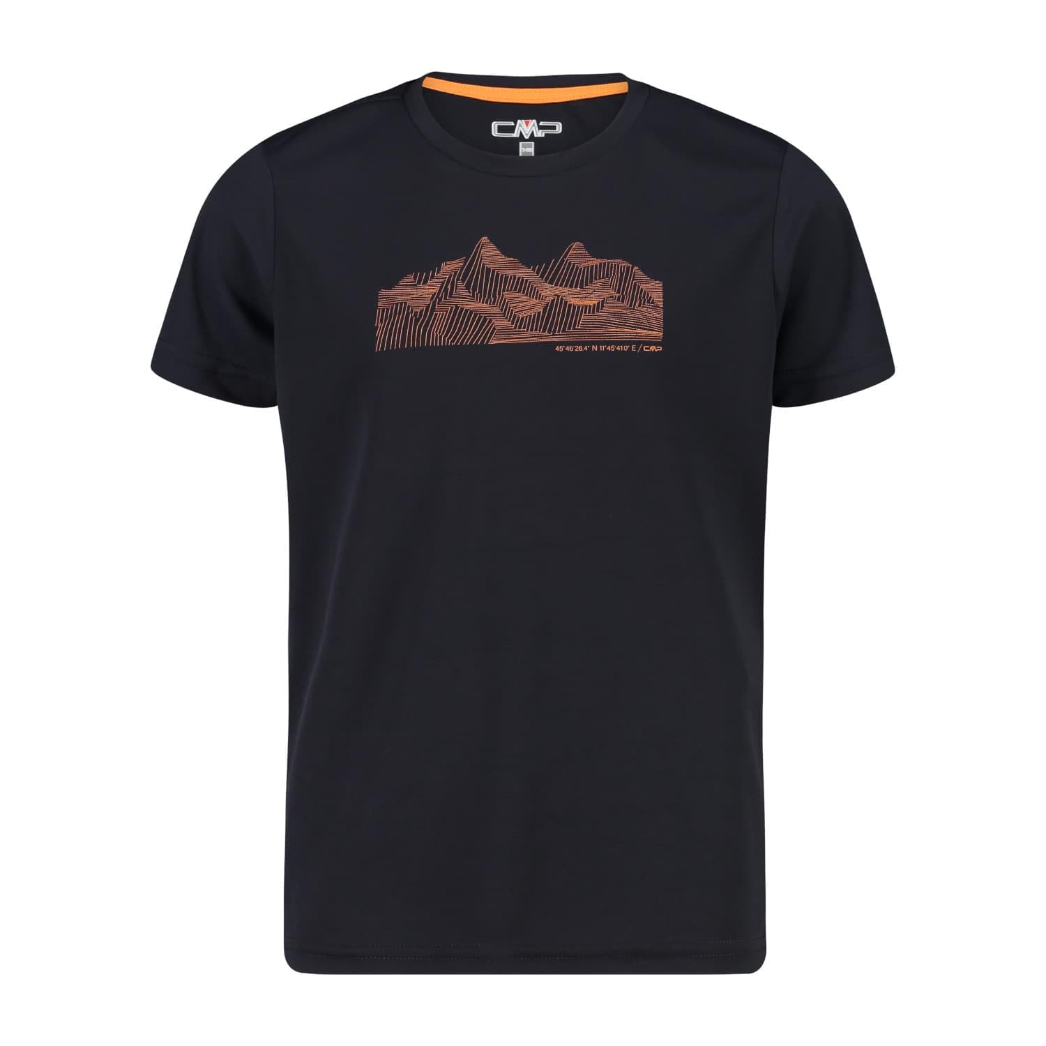 CMP - Children's T-Shirt, Charcoal-Flame, 98, Charcoal-flame, 98 cm