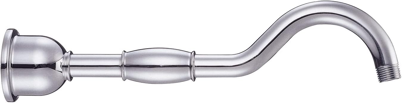 Danze D481376 Victorian Style Showerarm with Flange, 12-Inch, Chrome