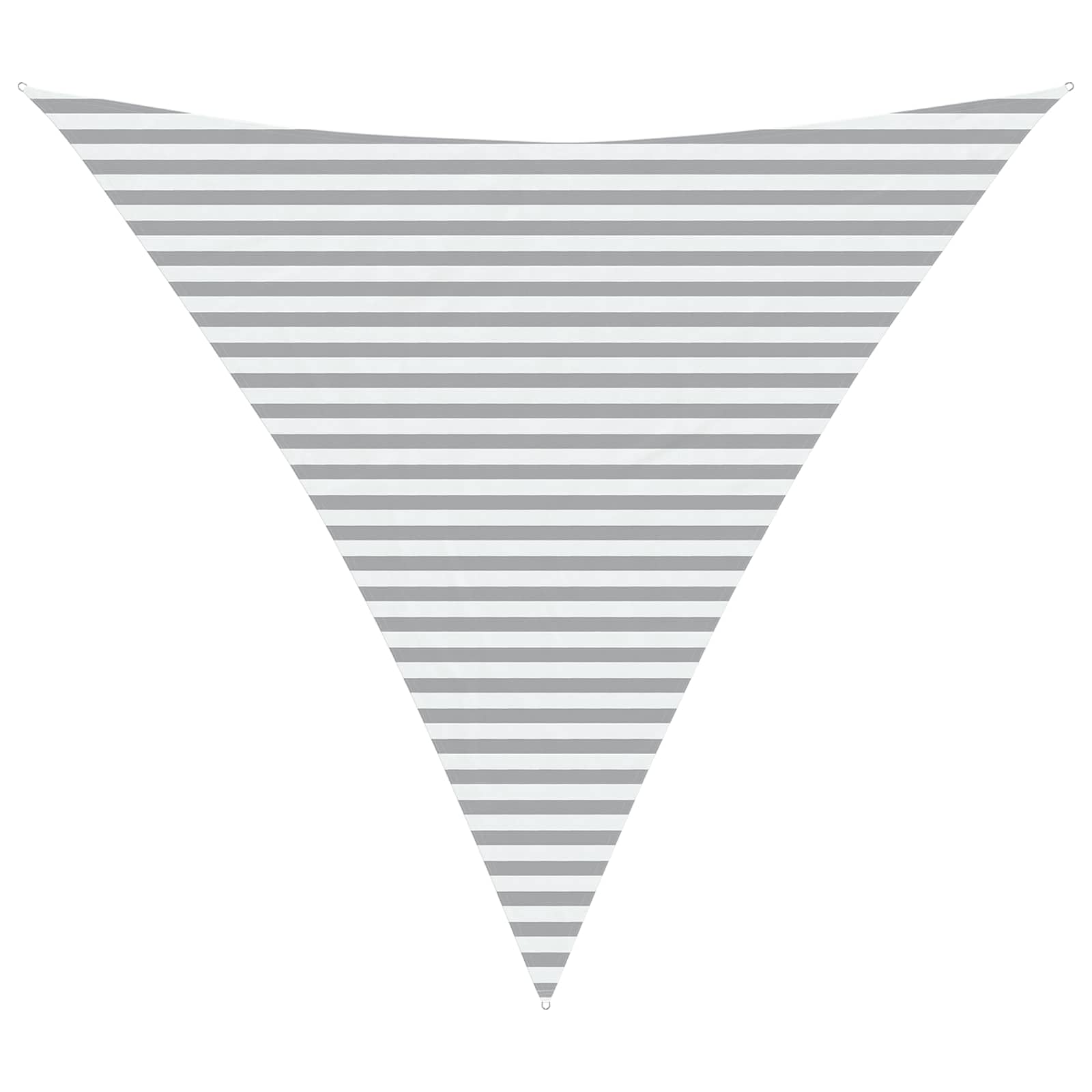 vidaXL Sun Shade Sail Light Grey and White 4.5 x 4.5 x 4.5 m, Outdoor Living Solution, Triangular UV-Resistant Shade Sail, Modern Patio Canopy for Garden, Balcony, Playground Protection