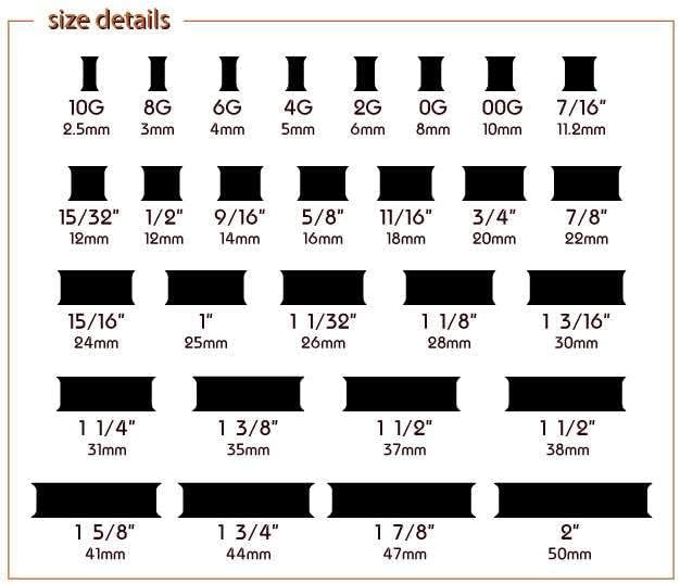 Miniatura 6 de (1 Pair ONLY) Wheel Logo Flesh Tunnel Screw Fit Ear Gauge Earring Ear Piercing available size 2g (6mm) to 1316" (30mm) Please choose size and color