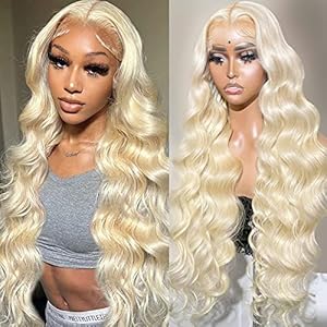 Aliaurora 613 Blonde Lace Front Wig Human Hair 13×4 Body Wave Lace Front Wigs Human Hair Pre Plucked with Baby Hair 150% Density Brazilian Lace Frontal Human Hair Wigs for Women (26 Inch)