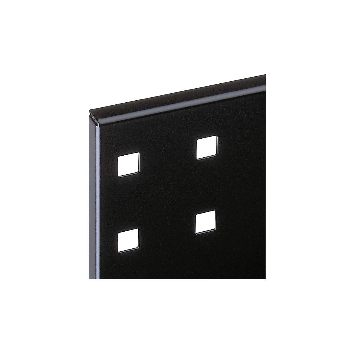 Kappes | RasterPlan Lochplatte | HxB 2000 x 450 mm | Schwarz | Schlitzplatte Systemplatte Werzeugplatte Werkzeuglochplatte