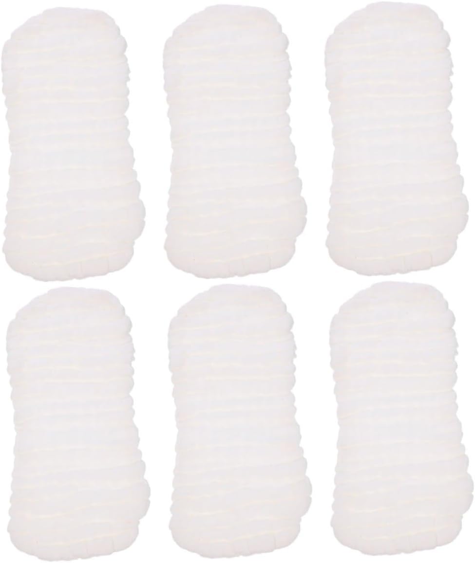 6pcs Cotton Breathable Diaper Liners Newborn to Boy Girl Washable Reusable Pads Overnight Diapers Essential for Newborns