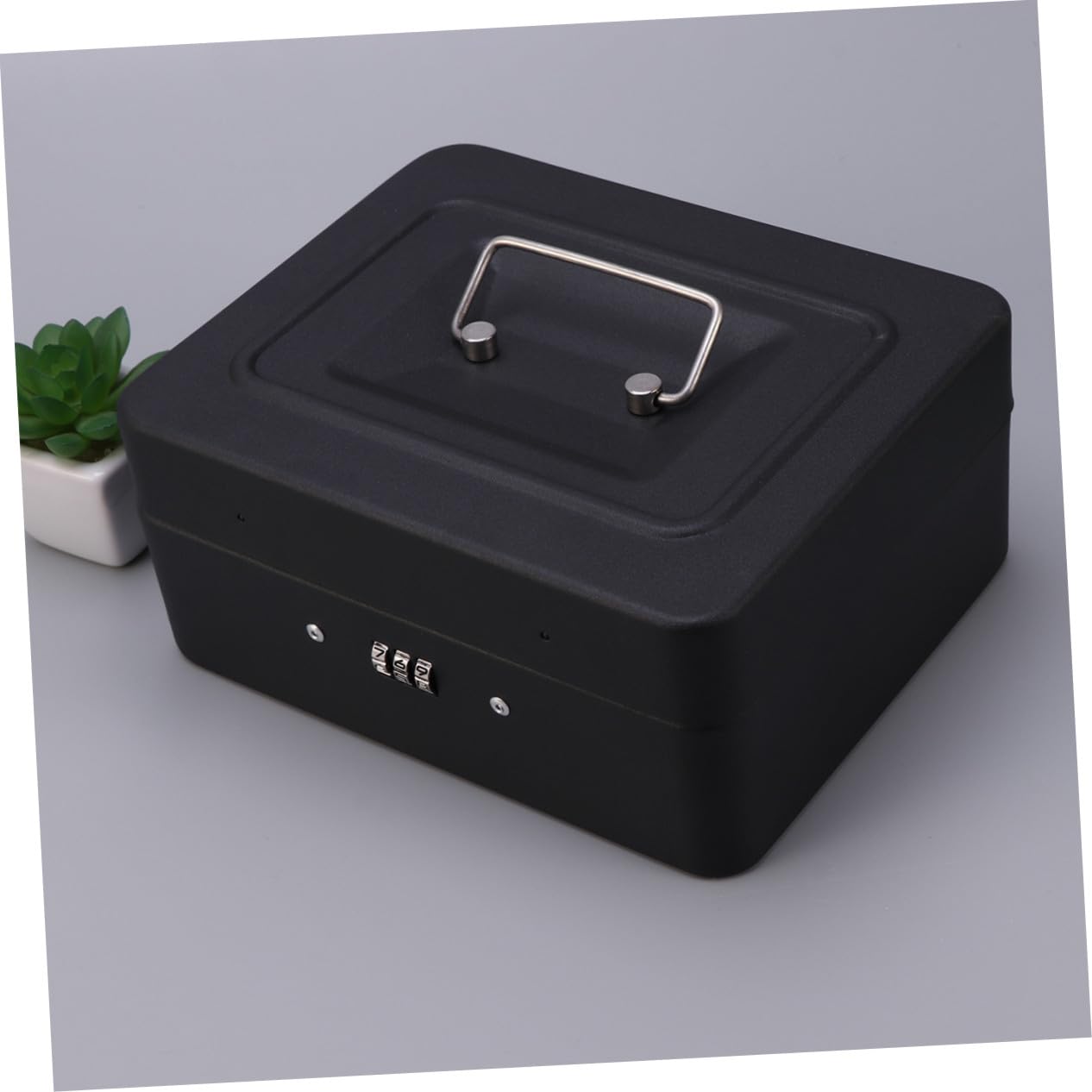 UKCOCO Caja de Caudales Gruesa con Cerradura de Combinación para Tiendas Portátil