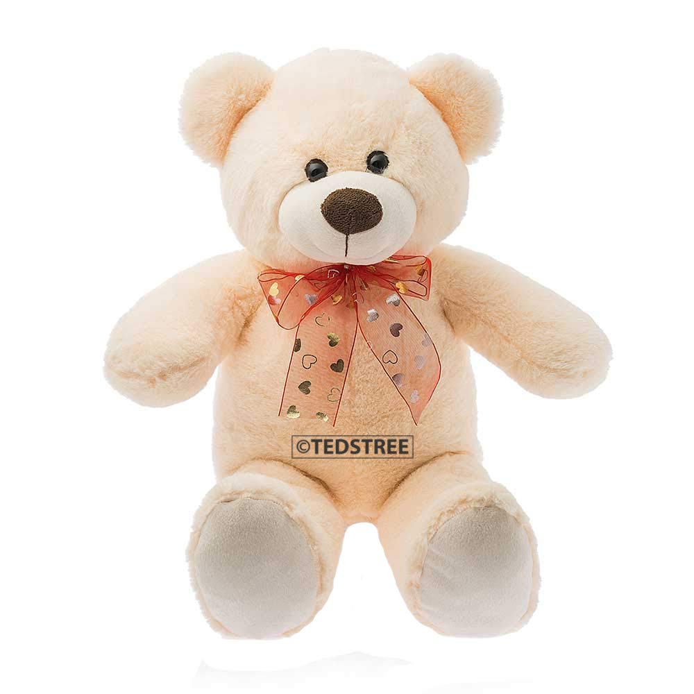 TEDSTREE Teddy Bear Toy (38 Cm, Cream)