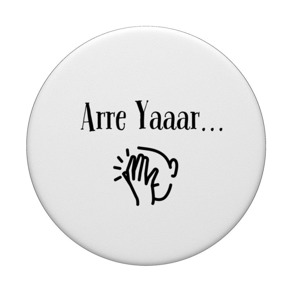 Funny Arre Yaar PopSockets Swappable PopGrip, Black - Image 3