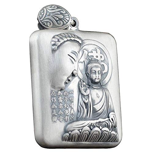 Collier bouddha en argent S925 pour homme et femme